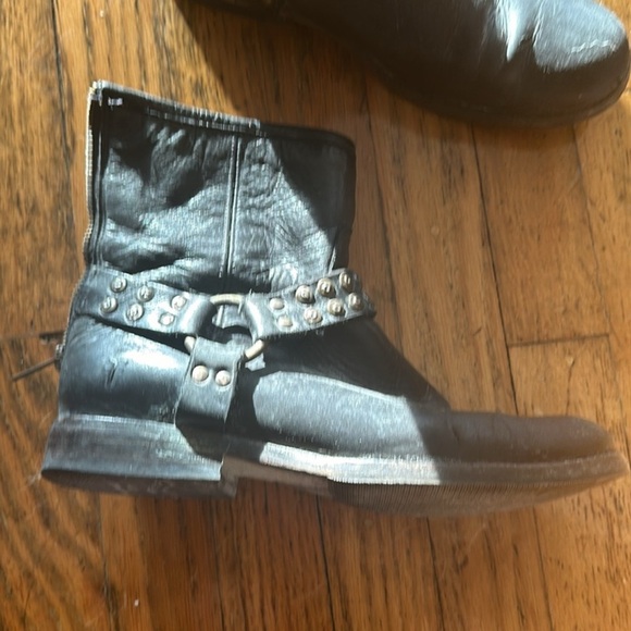 Frye Black Leather Ankle Boots - Picture 3 of 6